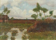 Otto Modersohn - Fruehling im Moor, 80477-1, Van Ham Kunstauktionen