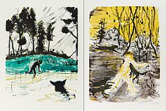 Daniel Richter - Zwei Farblithografien, 60460-6, Van Ham Kunstauktionen