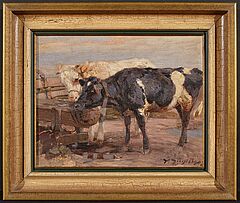 Heinrich von Zuegel - Kuehe an der Traenke, 81469-1, Van Ham Kunstauktionen