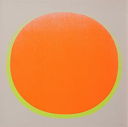 Rupprecht Geiger - Oranger Kreis mit gelbem Kranz auf weiss, 65576-2, Van Ham Kunstauktionen