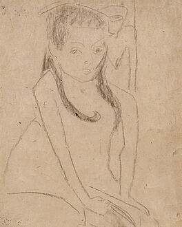 Ernst Ludwig Kirchner - Fraenzi vor geschnitzter Figur, 68002-19, Van Ham Kunstauktionen