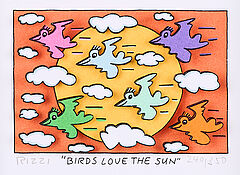 James Rizzi - Birds love the Sun, 76768-2, Van Ham Kunstauktionen