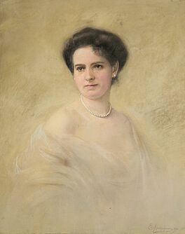 Ernst Kretschmar - Portraet der Clara Biesenbach-Kaumanns 1874-1954 mit Perlenkette, 75501-41, Van Ham Kunstauktionen