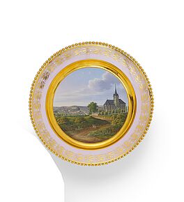 KPM - Bildteller mit Ansicht von Schleiz, 81787-21, Van Ham Kunstauktionen