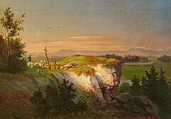 Monogrammist - Hirte mit seiner Herde im Abendlicht, 81823-4, Van Ham Kunstauktionen