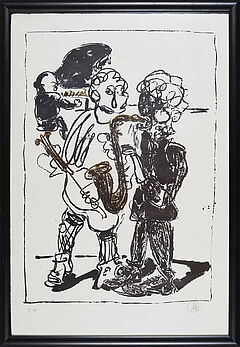 Markus Luepertz - Ohne Titel Musiker, 73242-3, Van Ham Kunstauktionen