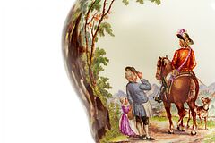 Meissen - Teedose mit laendlichen Szenen in feinster Malerei, 80922-38, Van Ham Kunstauktionen