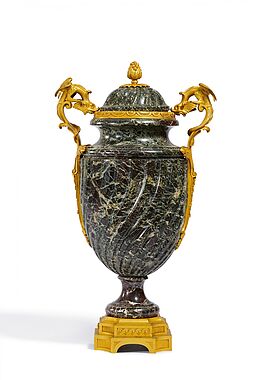 Paul Sormani - Grosse Deckelvase mit Fabeltieren, 82117-7, Van Ham Kunstauktionen