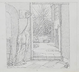 Werner Tuebke - Tuerblick mit Giraffe, 300001-4674, Van Ham Kunstauktionen