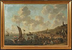 Hendrik de Meijer - Anlandende Fischerboote vor Scheveningen, 81286-3, Van Ham Kunstauktionen
