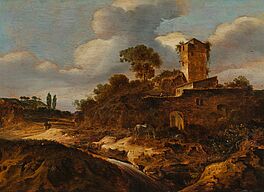 Jan Wynants - Burglandschaft am Bachlauf, 81652-2, Van Ham Kunstauktionen