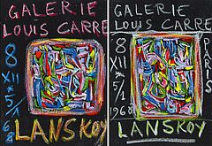 Andre Lanskoy - Konvolut von zwei Plakatentwuerfen fuer eine Ausstellung in der Galerie Louis Carre Paris, 59763-14, Van Ham Kunstauktionen