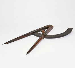 Grosser Holzzirkel fuer Kuefer, 69347-14, Van Ham Kunstauktionen