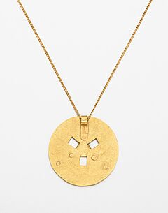 Karl Schmidt-Rottluff - Goldscheiben-Anhaenger mit drei Rechteck-Oeffnungen, 76960-6, Van Ham Kunstauktionen