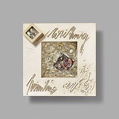 Mary Bauermeister - writing-paintingder Zeitgeist empfiehlt sich durch ein schwarzes Loch, 76614-1, Van Ham Kunstauktionen