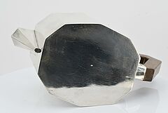 Wohl Belgien - Fuenfteiliges Art Deco Kaffee- und Teeservice mit facettiertem Korpus, 73549-19, Van Ham Kunstauktionen