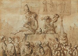 Andries Both - Hollaendische Marktszene mit einem Zahnarzt, 81397-1, Van Ham Kunstauktionen