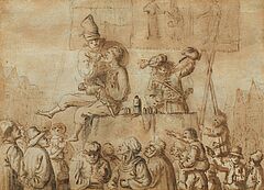 Andries Both - Hollaendische Marktszene mit einem Zahnarzt, 81397-1, Van Ham Kunstauktionen