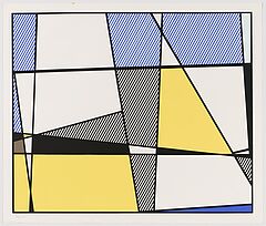 Roy Lichtenstein - Cow Triptych Cow Going Abstract, 75048-1, Van Ham Kunstauktionen