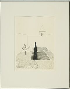 David Hockney - Rapunzel growing in the garden Aus Six fairy tales from the Brothers Grimm, 80374-1012, Van Ham Kunstauktionen