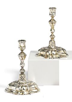 Johann Jakob II Biller - Paar Leuchter, 81858-27, Van Ham Kunstauktionen