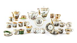 Konvolut von 22 Teilen mit Grisaille und Landschaftsszenen, 76821-154, Van Ham Kunstauktionen