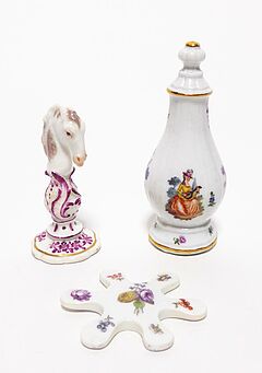 Meissen - Loeschhut und Schachfigur, 58116-91, Van Ham Kunstauktionen