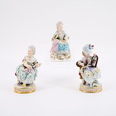 Meissen - Drei Maedchenfiguren, 81589-5, Van Ham Kunstauktionen