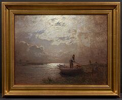 Louis Douzette - Angler am Bodden, 77269-3, Van Ham Kunstauktionen