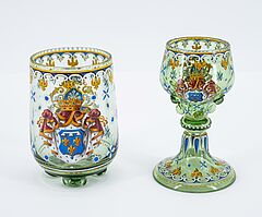 Wien - Vier Roemer und zwei Kugelfussbecher mit dem Wappen der Herzoege von Orleans, 76417-7, Van Ham Kunstauktionen