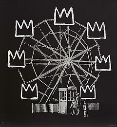 Banksy - Banksquiat black, 76959-1, Van Ham Kunstauktionen