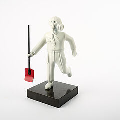 Grisha Bruskin - Birth of a Hero Pionier mit Gasmaske und Spaten, 82000-85, Van Ham Kunstauktionen