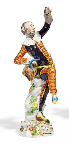 Meissen - Harlekin mit Zinnkanne aus der Commedia dellArte, 60551-5, Van Ham Kunstauktionen