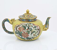 Paar Cloisonne Teekaennchen, 73676-4, Van Ham Kunstauktionen
