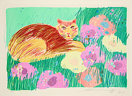 Walasse Ting - Ohne Titel Katze, 79685-56, Van Ham Kunstauktionen