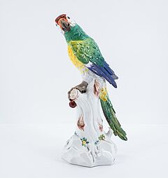 Meissen - Grosser Papagei auf Stamm, 76341-8, Van Ham Kunstauktionen