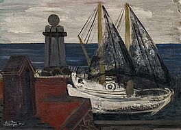 Ernst Wilhelm Nay - Fischerboote an der Hafenmole, 63505-1, Van Ham Kunstauktionen