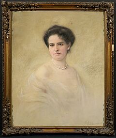Ernst Kretschmar - Portraet der Clara Biesenbach-Kaumanns 1874-1954 mit Perlenkette, 75501-41, Van Ham Kunstauktionen