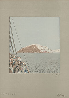 Friedrich Kallmorgen - Konvolut aus 5 Druckgraphiken Die Elbe bei Altona Spitzbergen Mausi zeichnet in Grossvaters Atelier Sonnenglanz und Strassenansicht, 69447-126, Van Ham Kunstauktionen