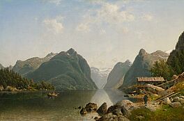 Johannes Bartholomäus Duntze - Ruhiger Tag im Fjord, 82275-1, Van Ham Kunstauktionen