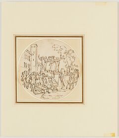 Marco Marcola - Zwei Zeichnungen Pferderennen und Konzert im Freien, 76101-19, Van Ham Kunstauktionen