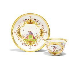 Meissen - Koppchen und Untertasse mit Chinoiserien, 73258-3, Van Ham Kunstauktionen