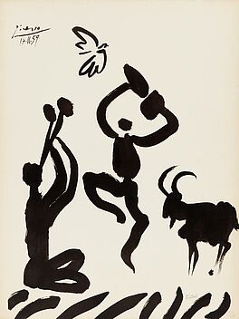 Pablo Picasso - Musicien danseur chevre et oiseau, 58945-1, Van Ham Kunstauktionen