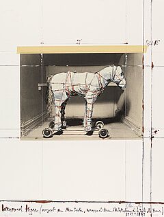 Christo - Wrapped Horse <br >Project for Neo-Dada Wrapped, 74231-2, Van Ham Kunstauktionen