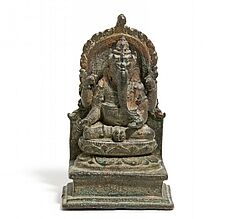 Exquisite kleine Bronze des Ganesha, 64060-4, Van Ham Kunstauktionen