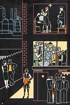 Gerd Arntz - Feierabend, 76574-30, Van Ham Kunstauktionen