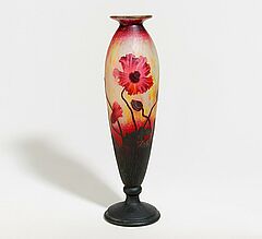 Daum Freres - Grosse Vase mit Mohnblueten, 67060-17, Van Ham Kunstauktionen