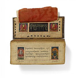 Grosses buddhistisches Manuskript mit Malereien, 64372-4, Van Ham Kunstauktionen