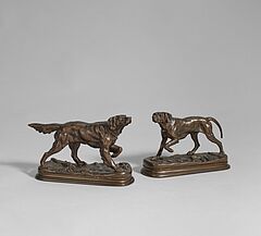 Jules Moigniez - Zwei Figuren: Jagdhunde, 81090-18, Van Ham Kunstauktionen