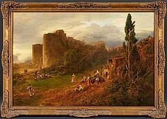 Oswald Achenbach - Abendstimmung in den Albaner Bergen, 81446-1, Van Ham Kunstauktionen